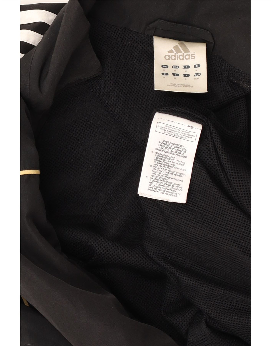 ADIDAS Veste de survêtement pour homme Noir moyen Polyester