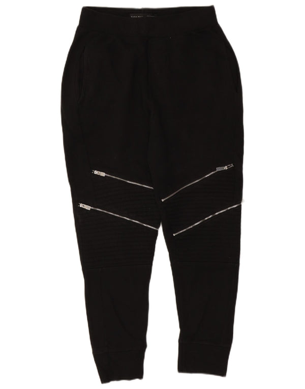 Pantalon De Survêtement Zara Homme Pantalon De Jogging Noir Moyen Polyester