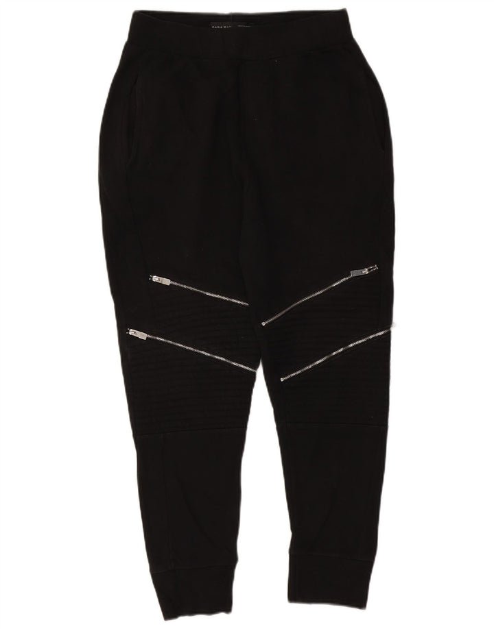 Pantalon De Survêtement Zara Homme Pantalon De Jogging Noir Moyen Polyester