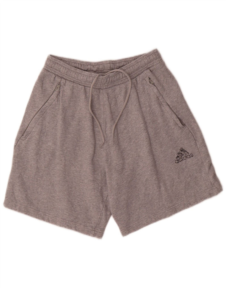 Adidas Short de sport homme gris moyen moucheté