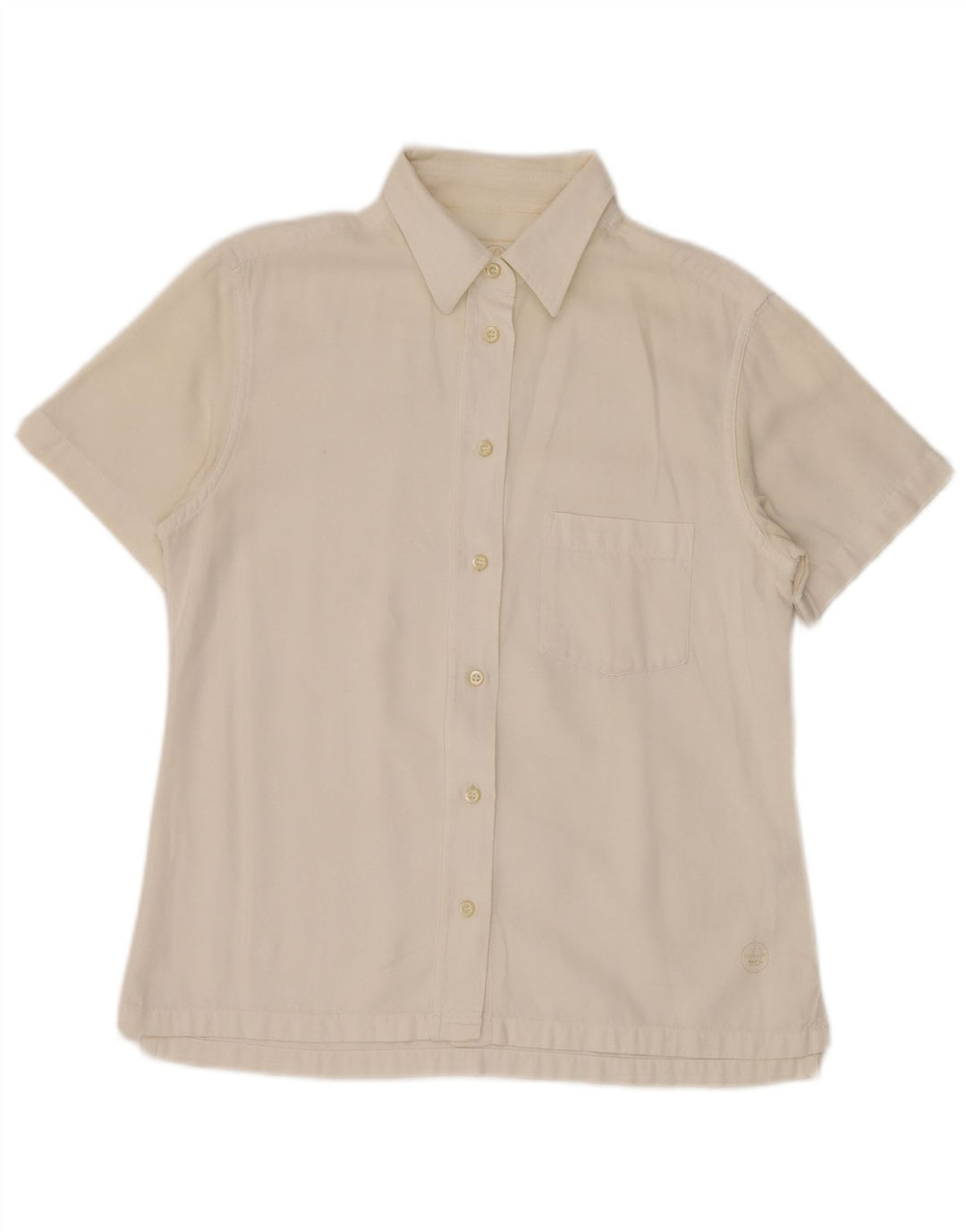 MURPHY & NYE Chemise à manches courtes Marine Heritage pour femme UK 14 Blanc moyen