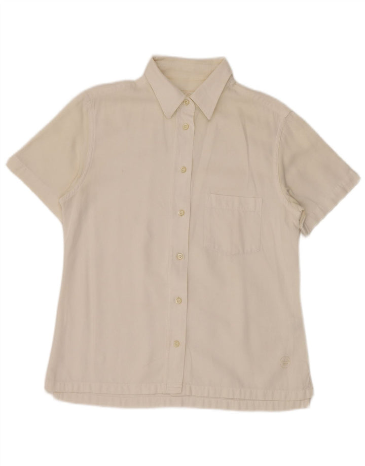 MURPHY & NYE Chemise à manches courtes Marine Heritage pour femme UK 14 Blanc moyen