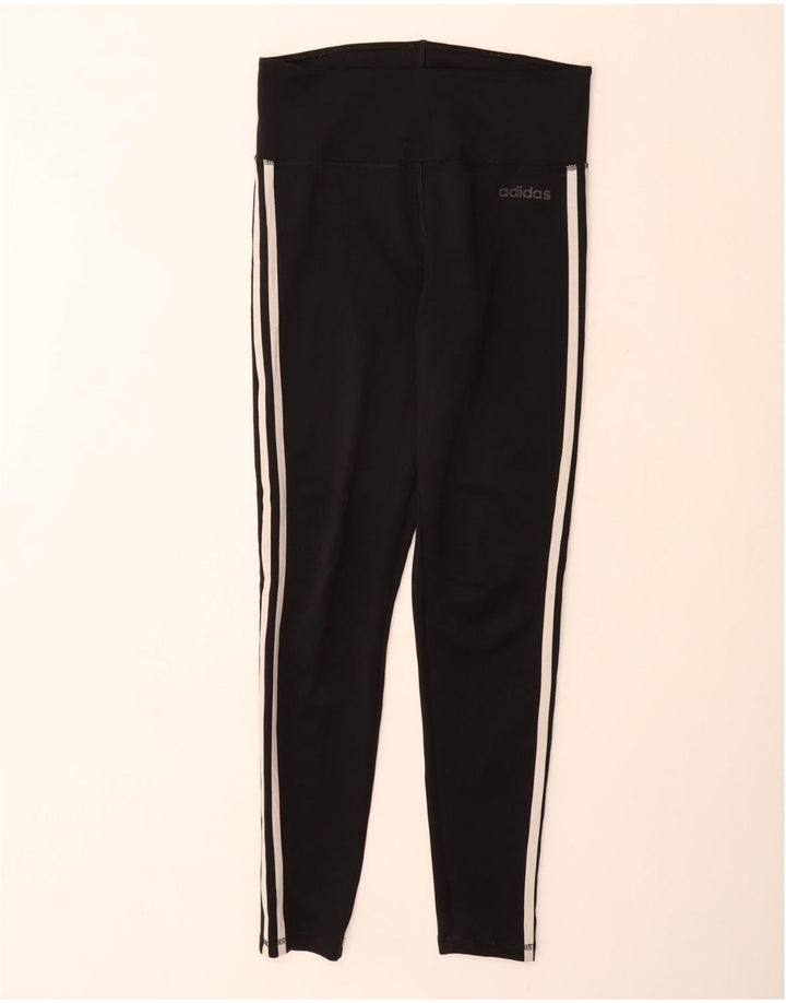 ADIDAS Leggings Aeroready pour femmes UK 12/14 Polyester noir moyen