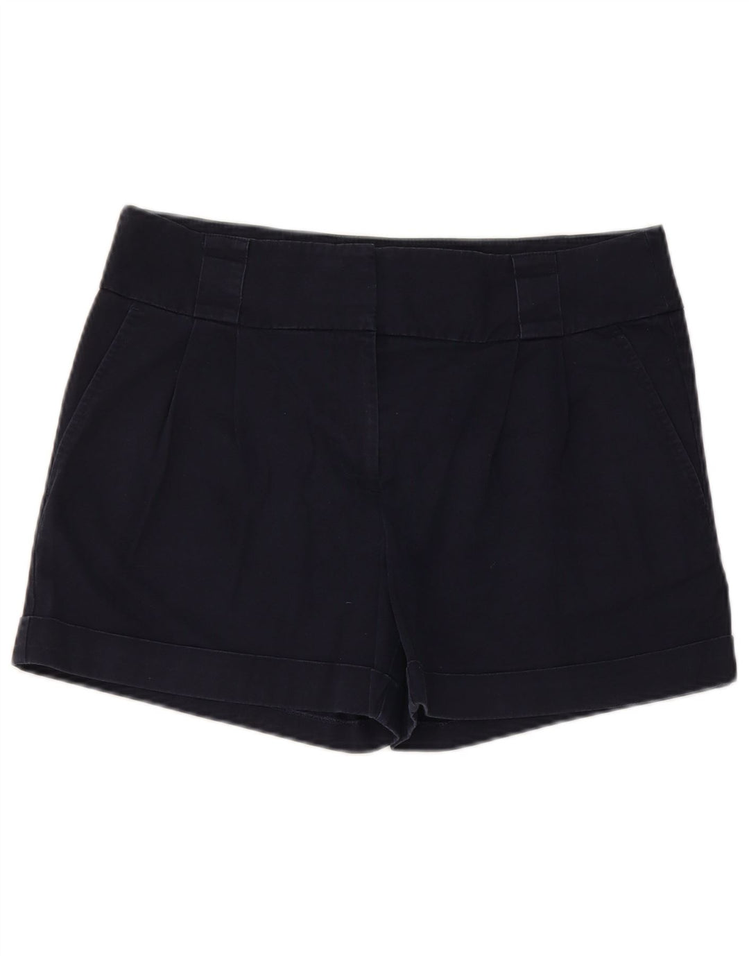 Oasis Short Chino Femme UK 12 Medium W32 Bleu Marine Coton