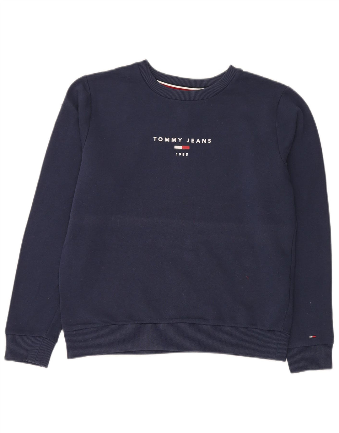 Tommy Hilfiger Sweat-shirt graphique pour femme UK 14 Bleu marine moyen
