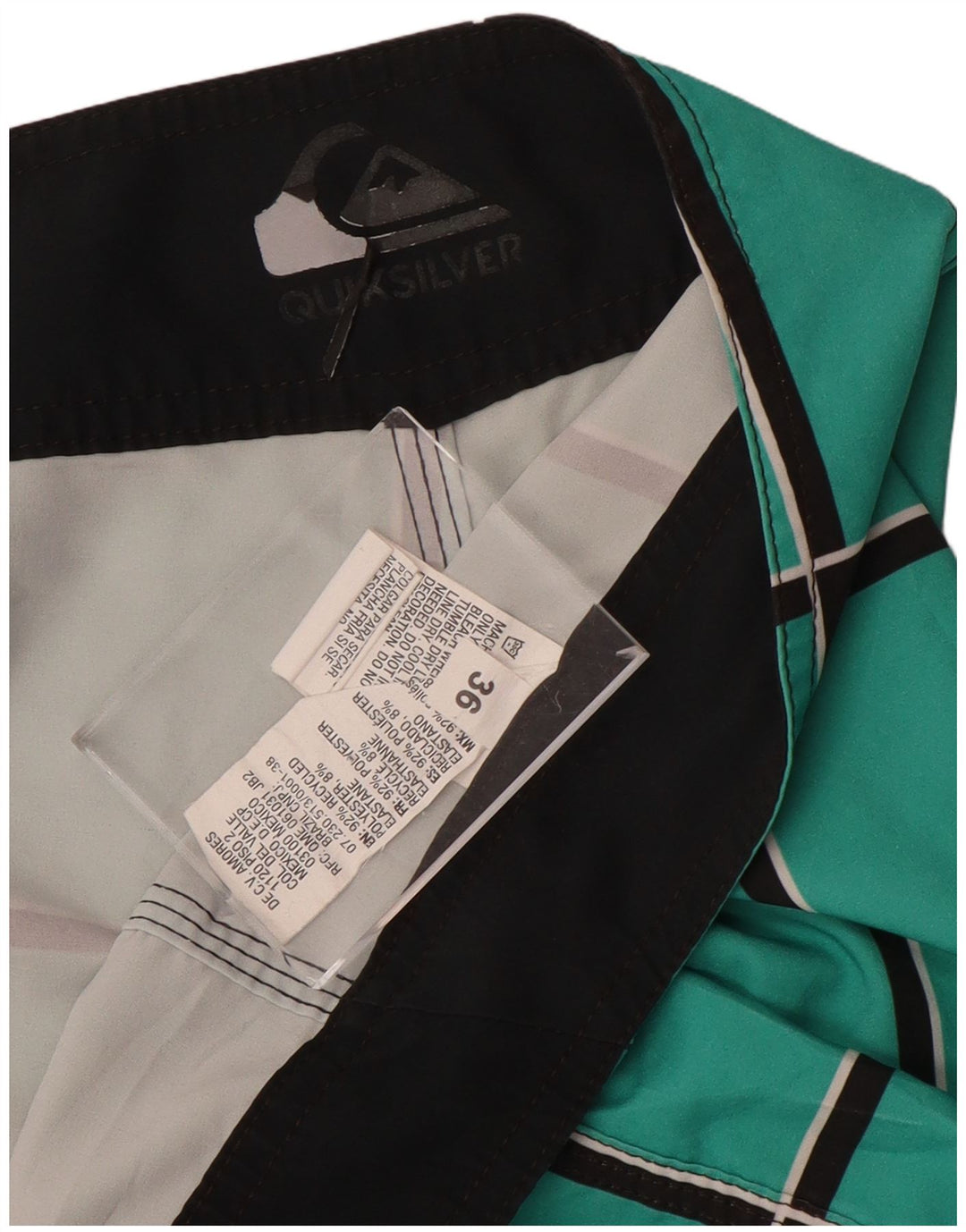 Quiksilver Short de bain homme grand bleu à carreaux en polyester