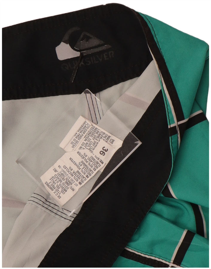 Quiksilver Short de bain homme grand bleu à carreaux en polyester