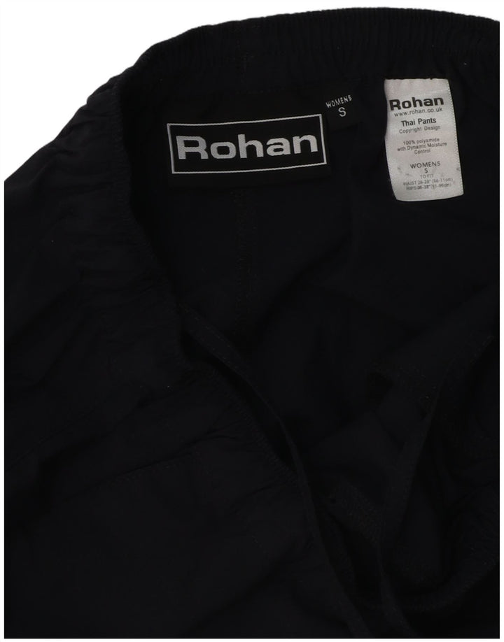 Rohan Pantalon de survêtement de randonnée pour femme UK 8 Small Bleu marine Polyester