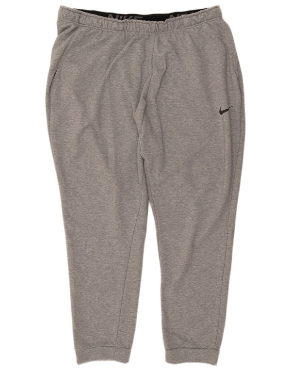 NIKE Pantalon de survêtement Dri Fit pour homme en coton gris 3XL