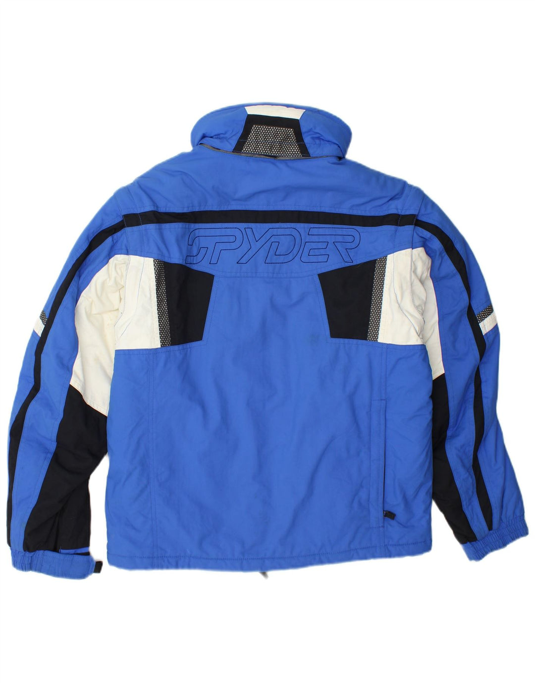 Spyder Veste de ski à capuche pour garçon 15-16 ans XL Bleu Colorblock Polyester