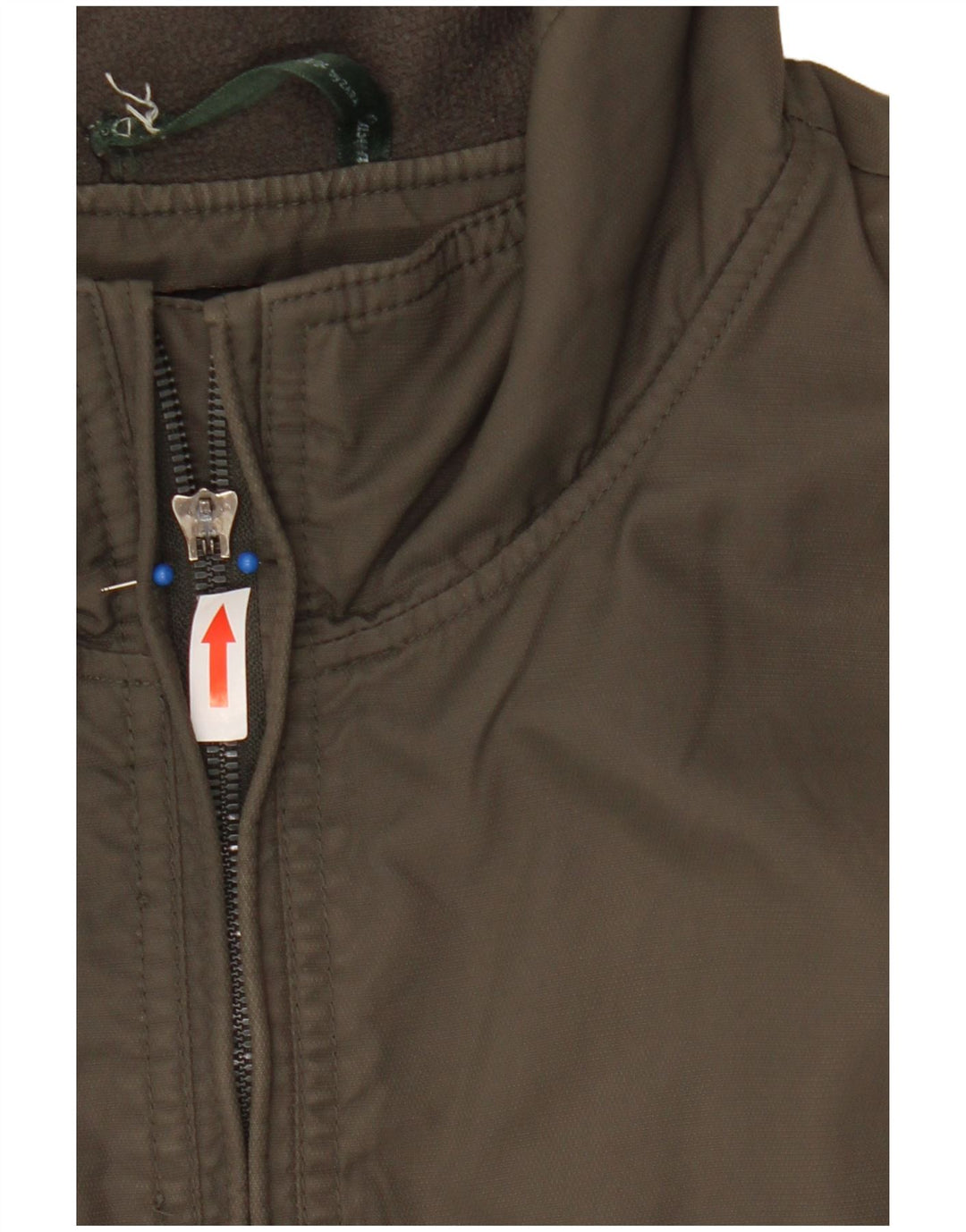 Zara Bomber Jacket Homme UK 40 Large Kaki Nylon