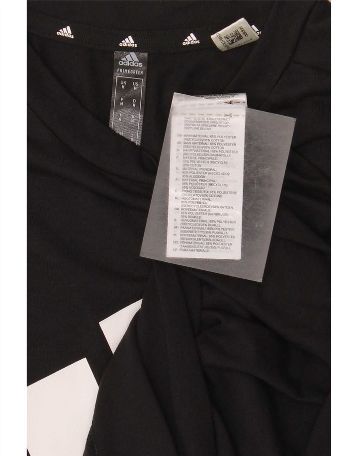 Adidas Homme Aeroready Graphic T-Shirt Top Noir Moyen Polyester