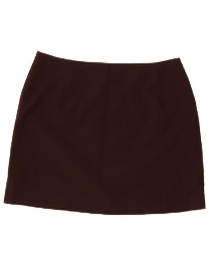 Zara Femme Mini Jupe EU 42 Large W32 Marron