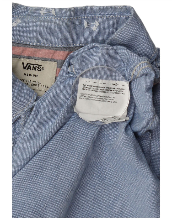Vans Chemise à Manches Courtes Homme Bleu Moyen Coton Floral