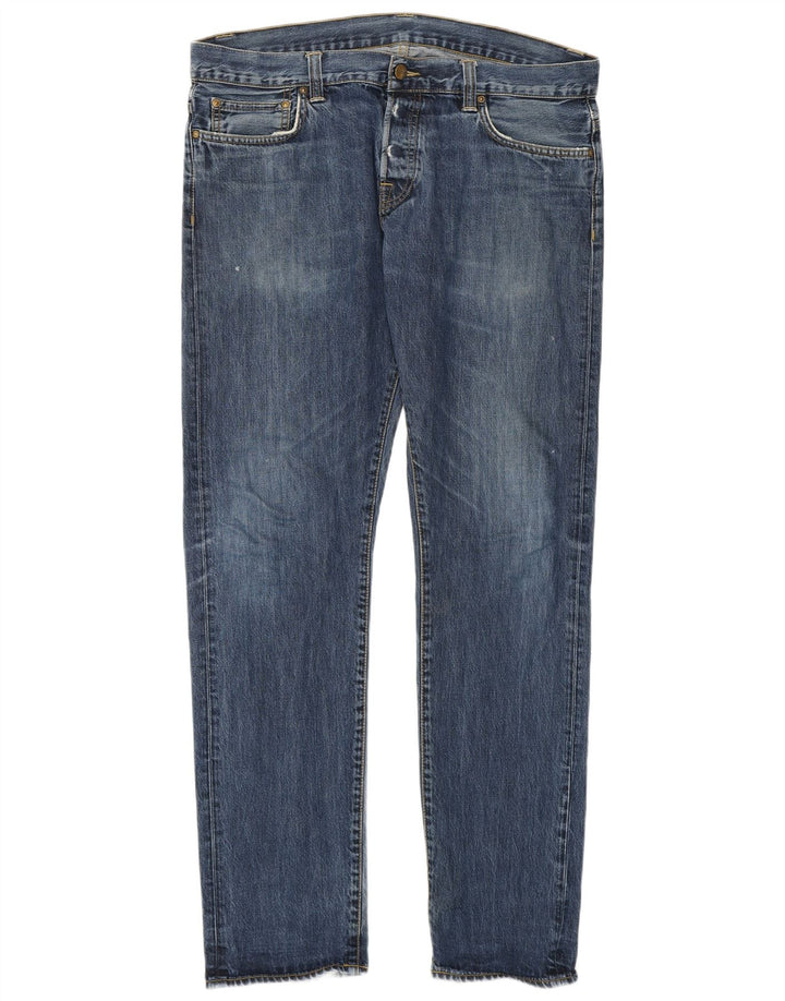 Carhartt Jean droit homme W34 L34 bleu coton
