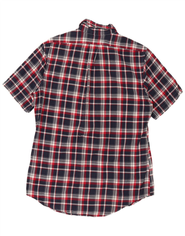 Brooks Brothers Chemise à Manches Courtes Regent Homme Bleu Marine Moyen à Carreaux
