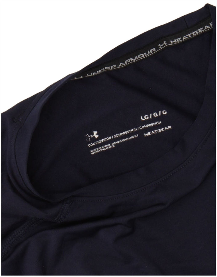 UNDER ARMOUR Débardeur Heat Gear pour femme UK 14 Large Bleu marine