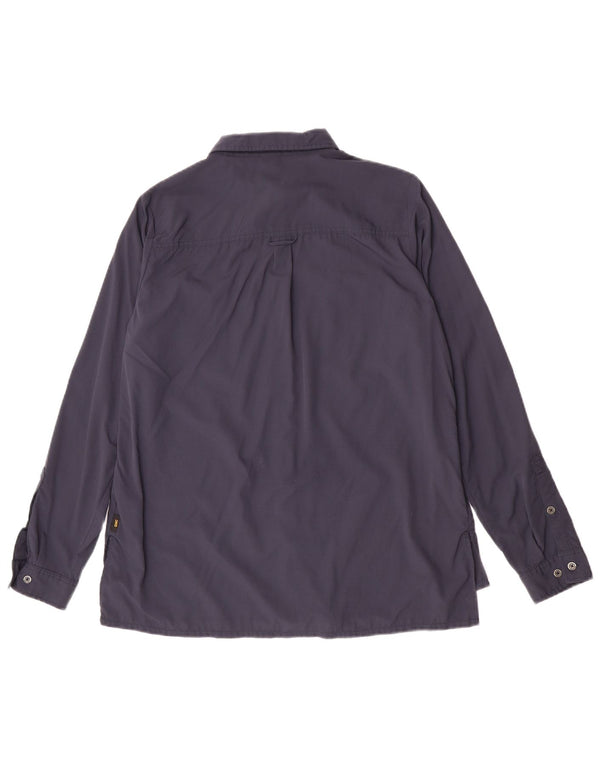 Jack Wolfskin Chemise Femme UK 12 Medium Bleu Marine Polyamide