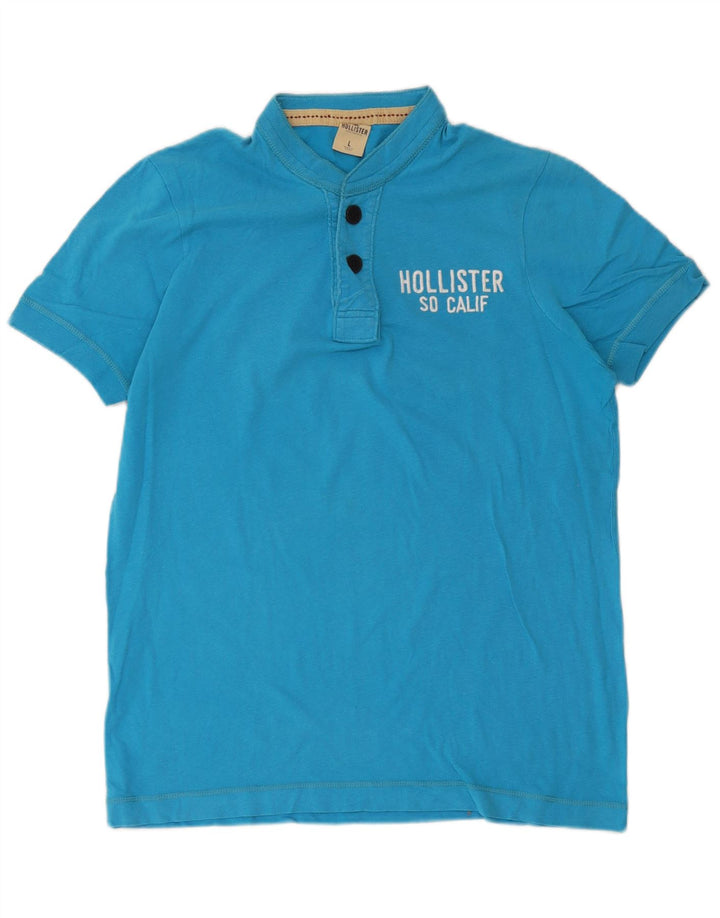 Hollister Polo Homme Grand Bleu Coton