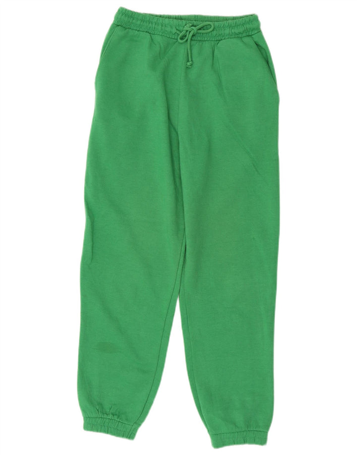 Zara Pantalon de survêtement pour femme Joggers UK 10 Small Vert Polyester