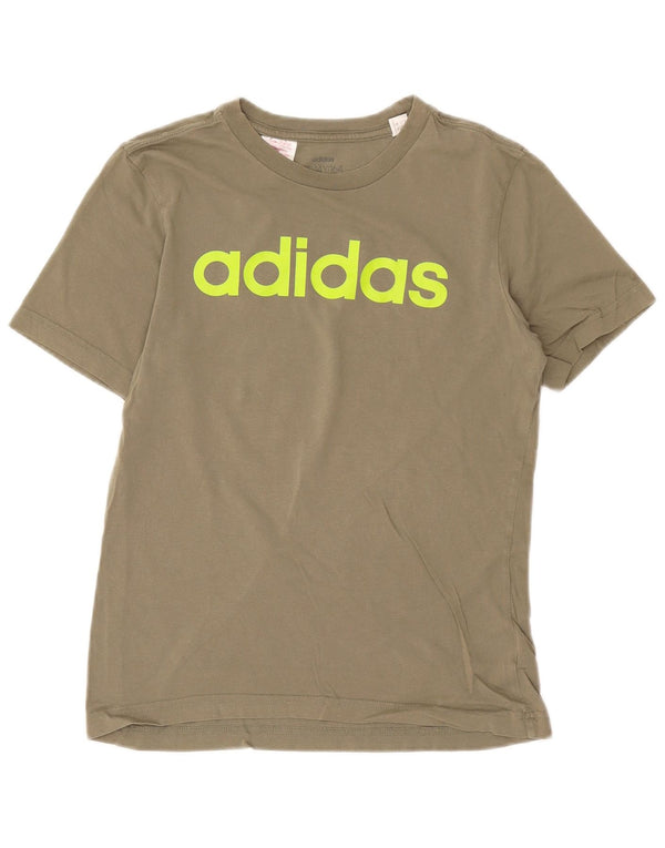 Adidas T-Shirt Graphique Garçon 13-14 ans Vert Coton