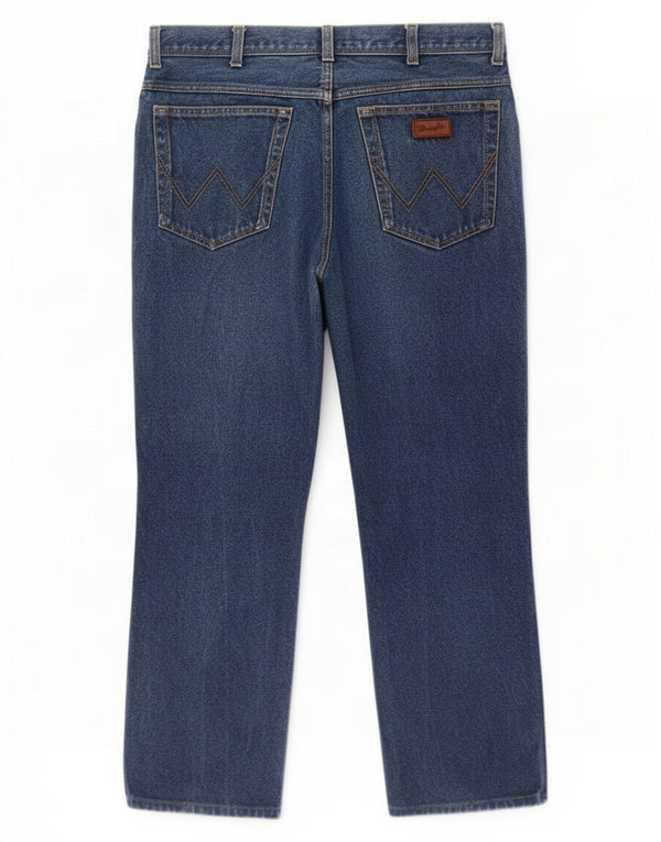 Wrangler Jean droit coupe droite W36 L30 pour homme en coton bleu