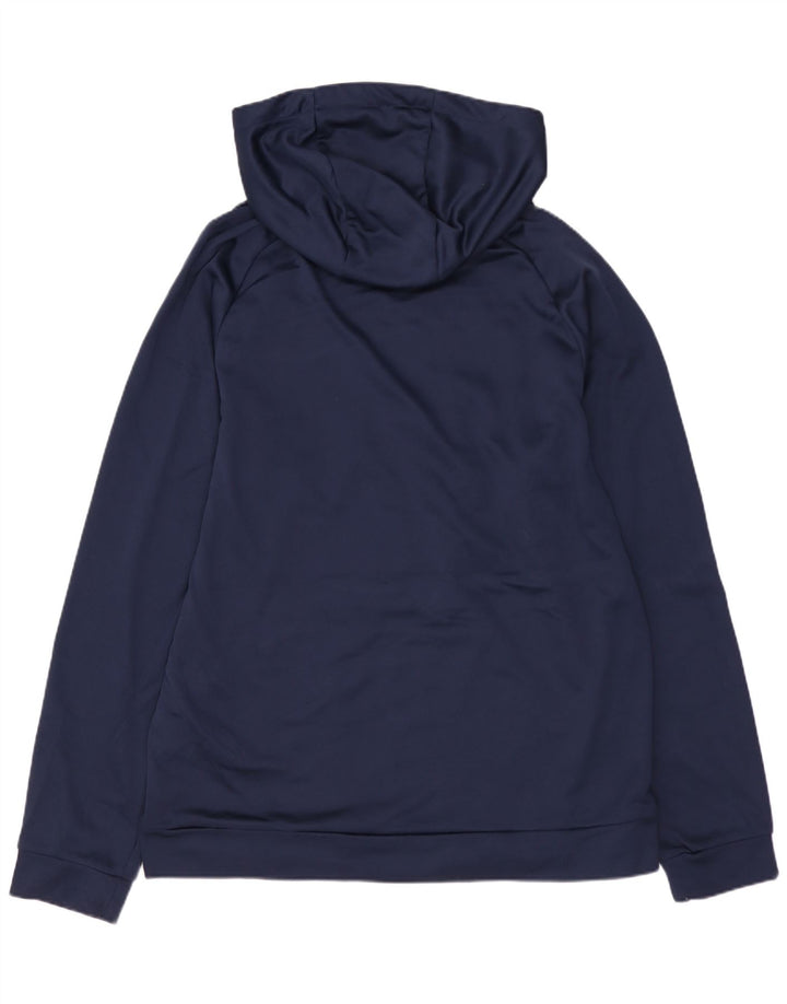 NIKE Pull à capuche graphique Dri Fit pour homme en polyester bleu marine moyen