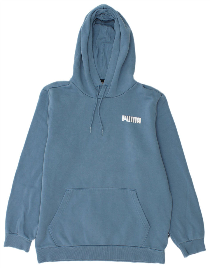 Puma Pull à capuche pour homme Petit Bleu Coton
