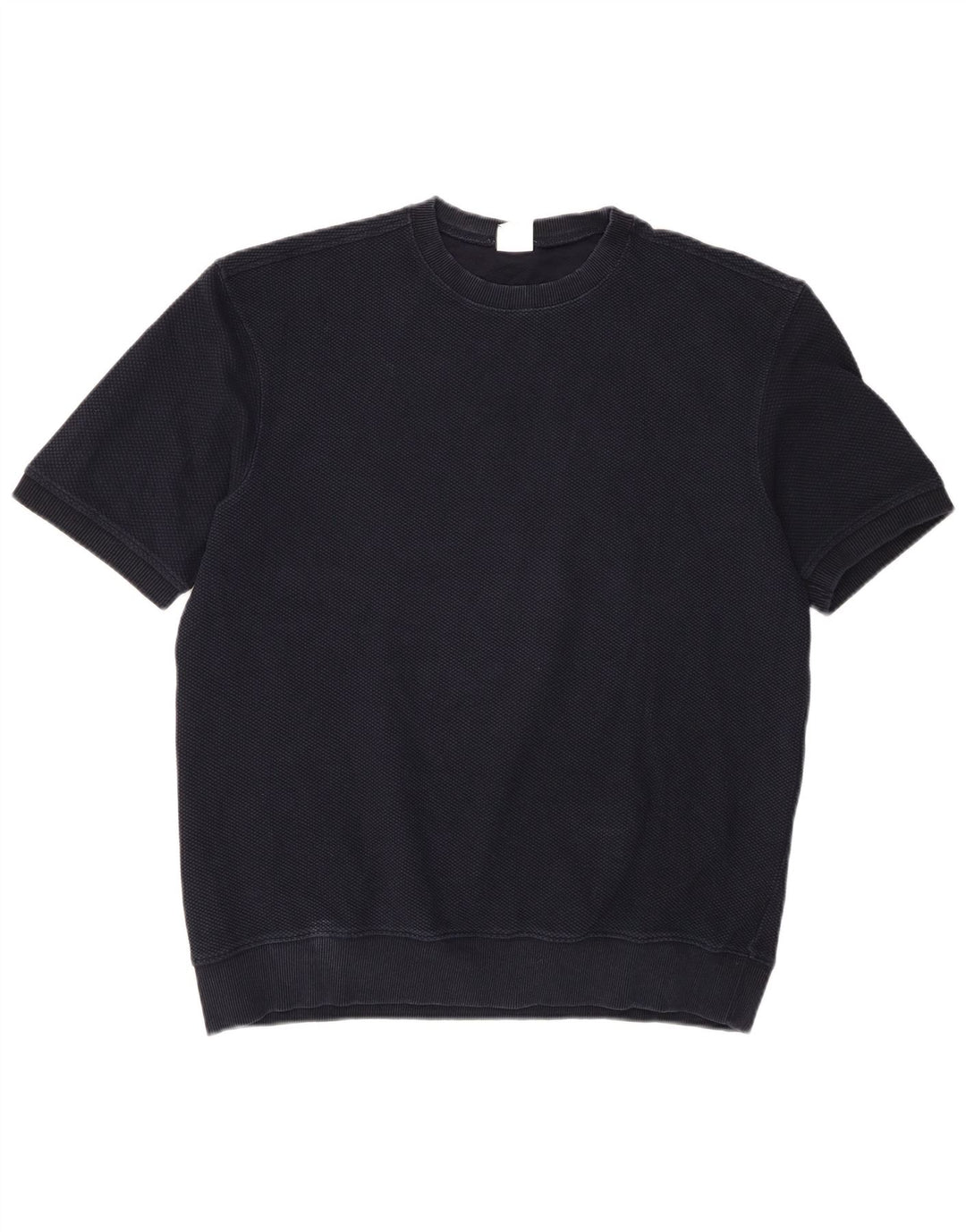 Zara Homme T-Shirt Top Large Bleu Marine Coton