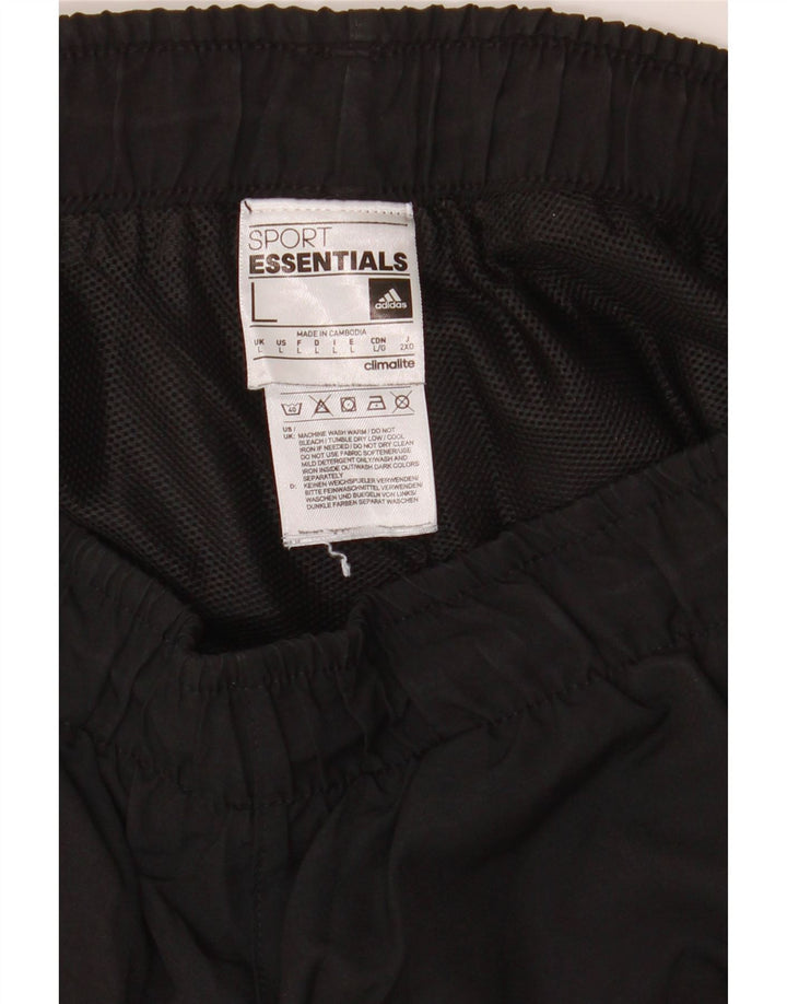 Adidas Short de sport Climalite pour homme, grand, noir, polyester