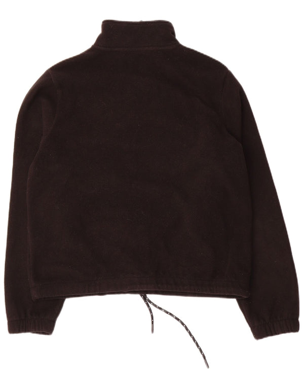 Fila Pull en polaire graphique surdimensionné pour femme UK 8 Small Noir Colourblock