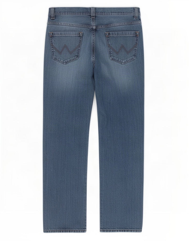 Wrangler Jean droit Wesley Regular W36 L32 pour homme en coton bleu