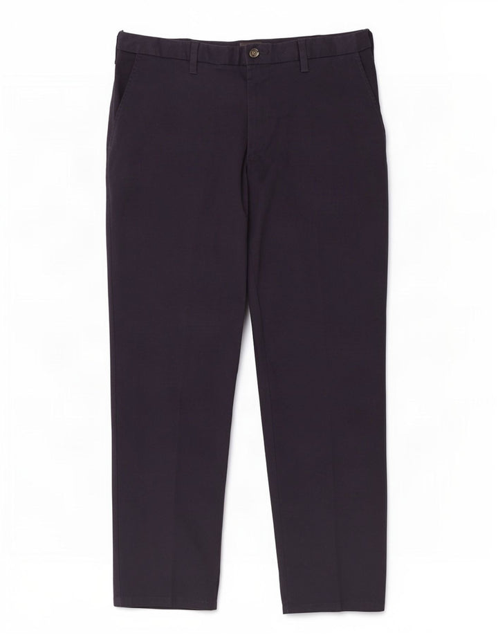 Marks & Spencer Pantalon Chino Regular Homme W38 L31 Bleu Marine Coton