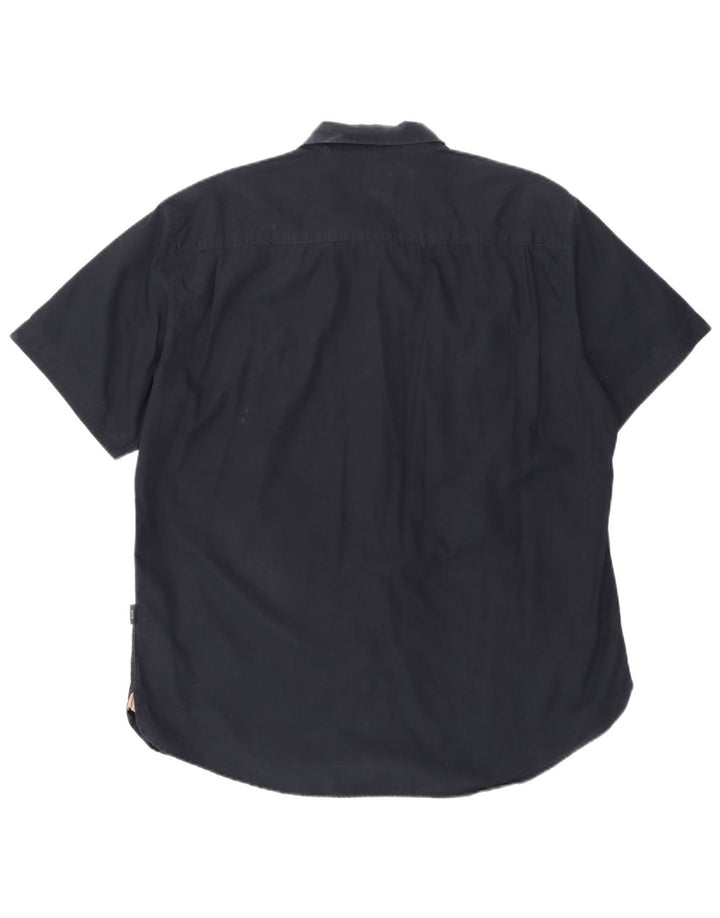 Paul Smith Chemise à manches courtes pour homme 2XL Bleu marine Coton