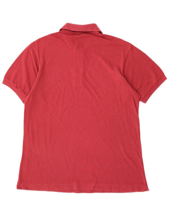 LACOSTE Polo Homme Taille 4 Coton Rouge Moyen