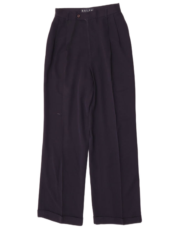 Ralph Lauren Pantalon de costume taille haute pour femme US 8 Medium W26 L32 Bleu marine