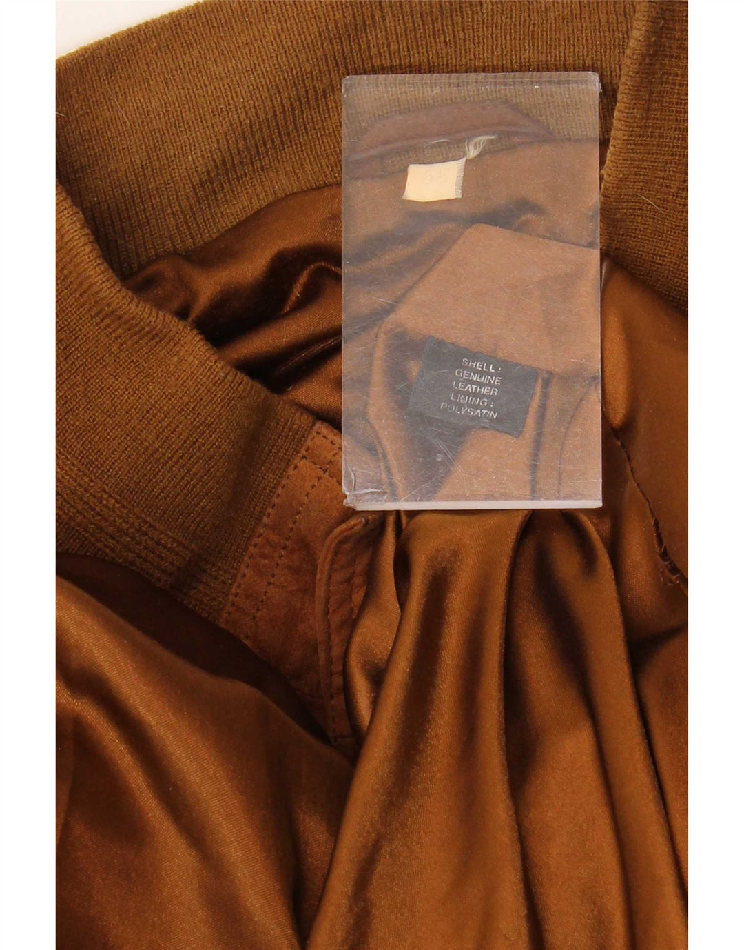 vintage Mens Suede Bomber Jacket IT 55 2XL Cuir Marron