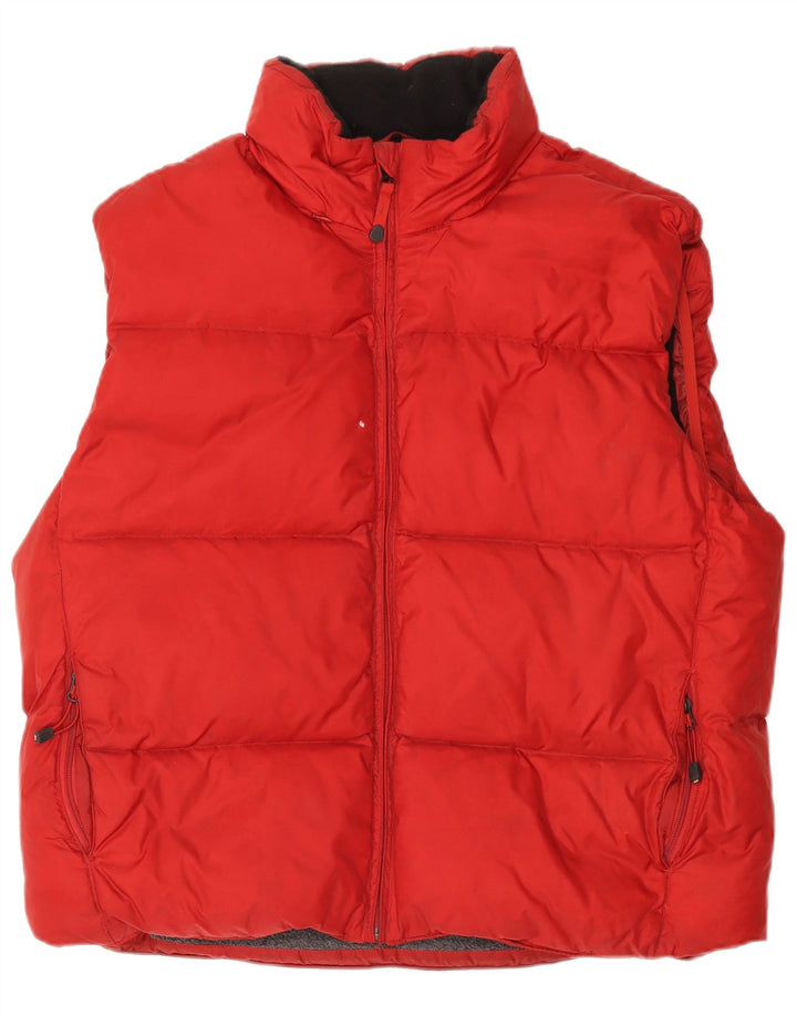 Gap Gilet rembourré pour homme UK 40 Large Rouge Nylon
