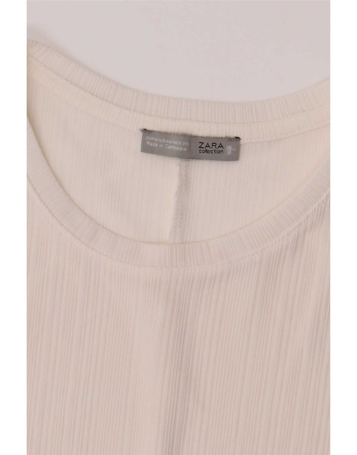 Zara Femme Haut Oversize Manches 3/4 UK 14 Medium Multicolore Colourblock