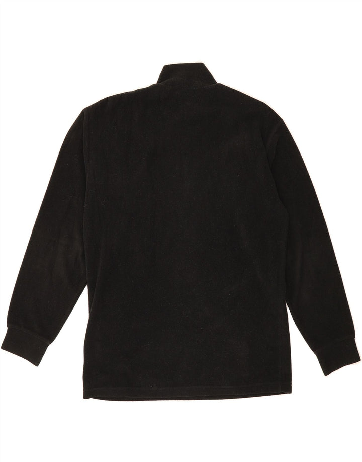 FILA Mens Zip Neck Fleece Jumper IT 48 Medium Black Vintage Fila and Second-Hand Fila from Messina Hembry 