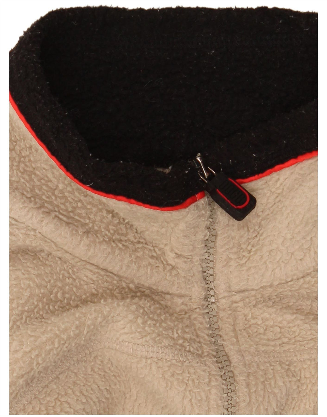 FILA Veste polaire homme UK 36 Small Beige Colourblock Polyester