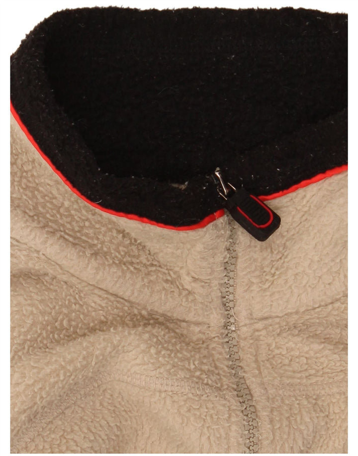 FILA Veste polaire homme UK 36 Small Beige Colourblock Polyester