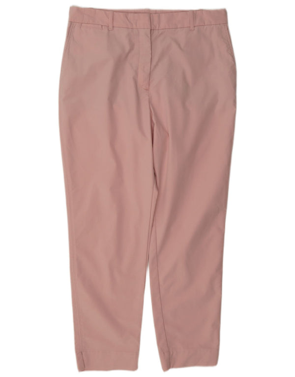 Marks & Spencer Pantalon chino taille haute pour femme UK 14 Large W32 L28 Rose
