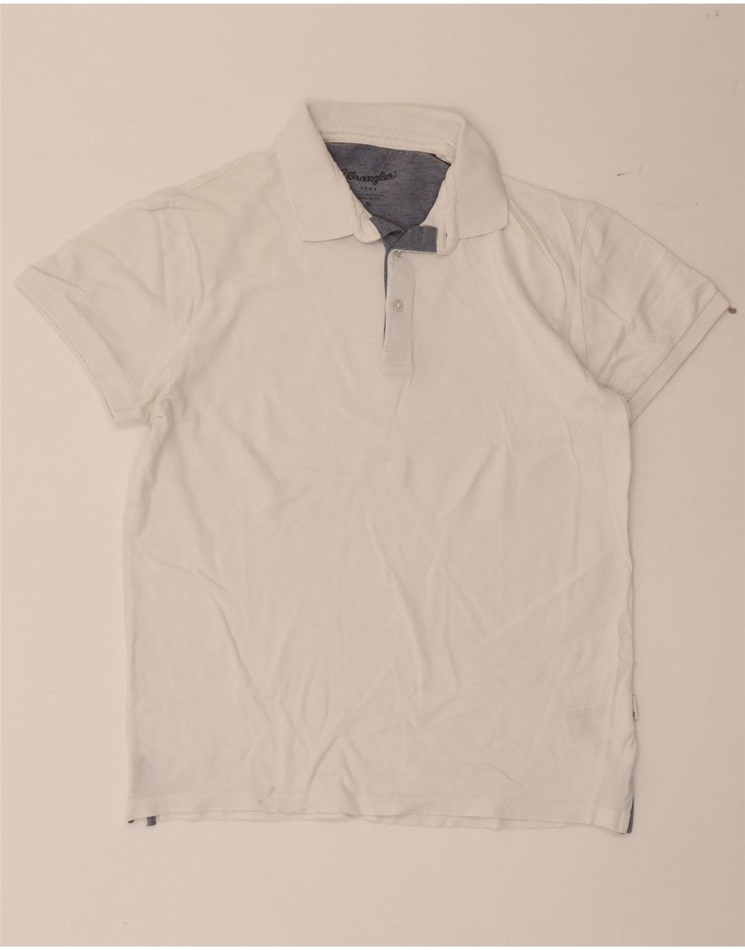 WRANGLER Polo Regular Fit Homme Coton Blanc Moyen