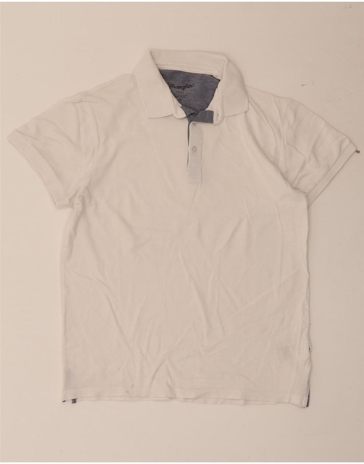 WRANGLER Polo Regular Fit Homme Coton Blanc Moyen
