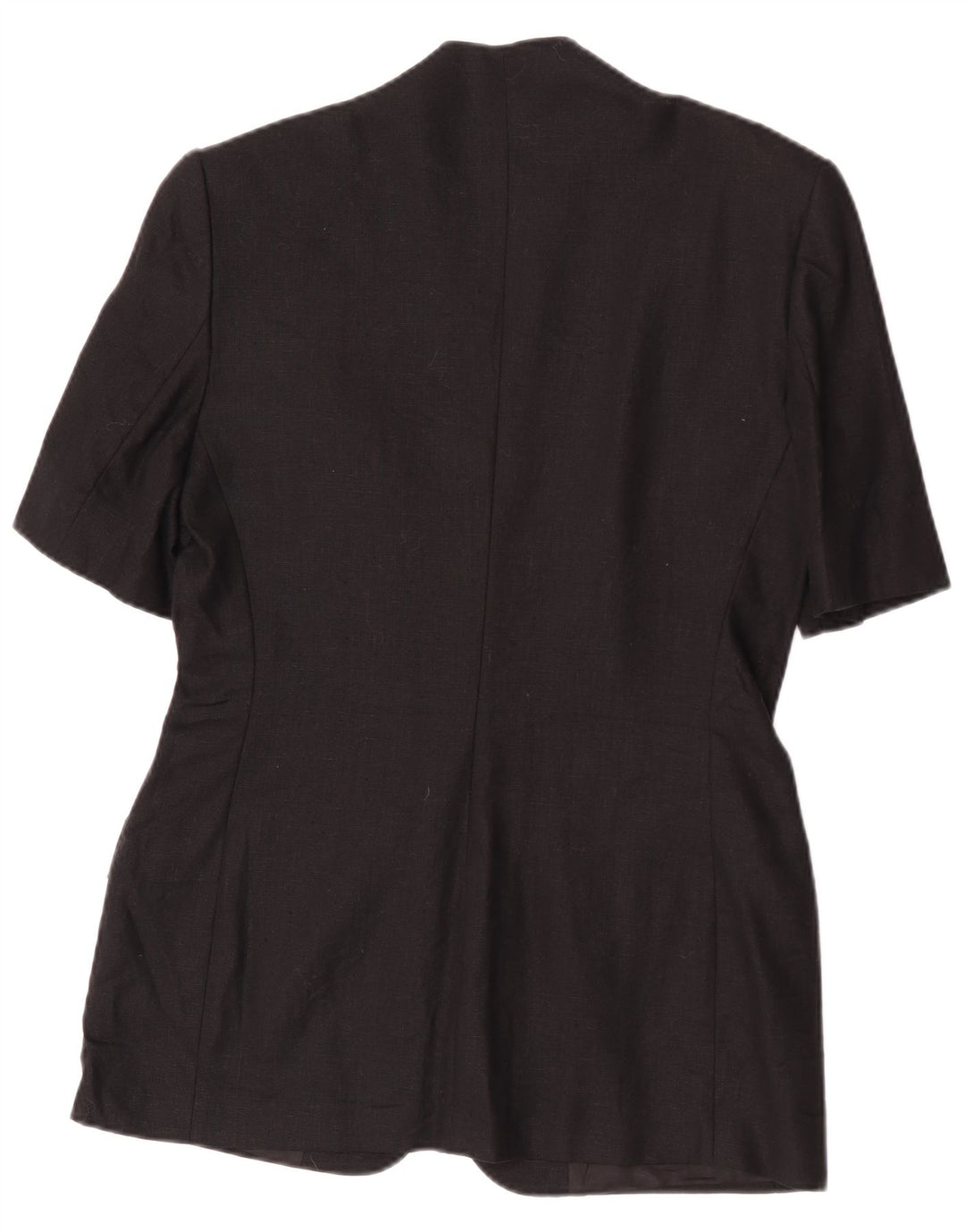 Les Copains Veste blazer à manches courtes et 1 bouton pour femme IT 44 Noir moyen