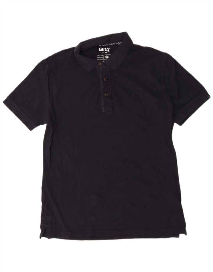 Fat Face Polo Regular Homme Bleu Marine Moyen Coton