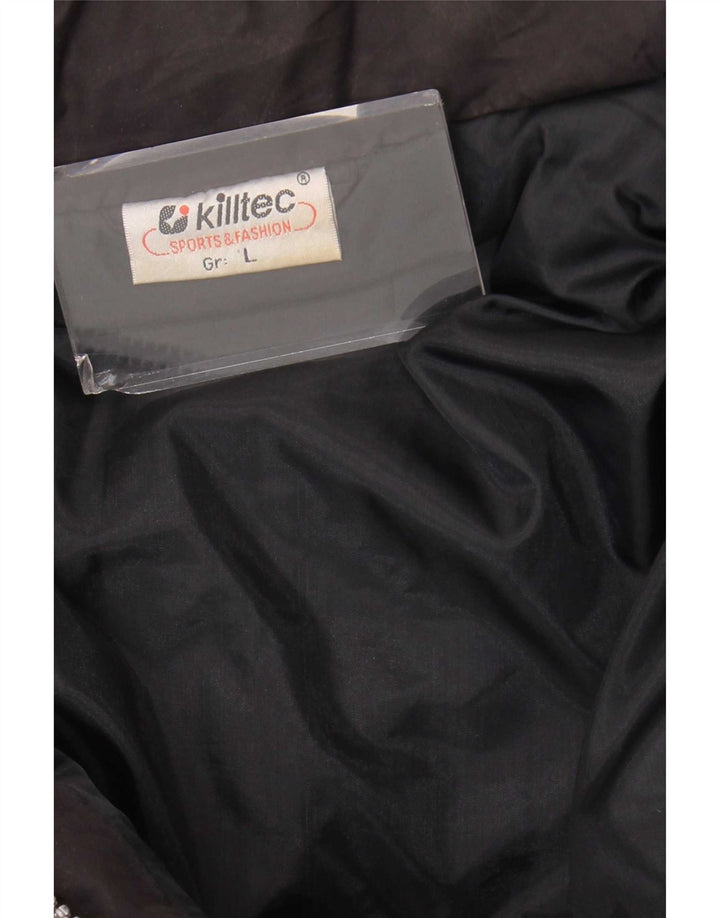 Killtec Combinaison de ski à capuche graphique pour homme Large Rouge Colorblock Polyester
