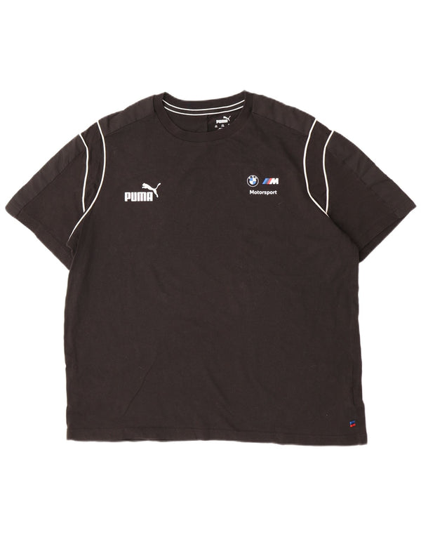 Puma T-shirt BMW Motorsport pour homme en coton rayé noir 2XL