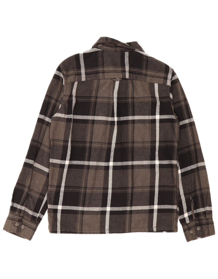Jack & Jones Chemise en Flanelle Homme Petit Carreau Gris Coton